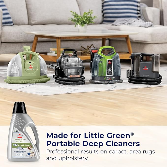 Bissell® Little Green™ PET-PRO-OXY Formula for Portable Carpet Cleaners, 60 oz, 2034F, (Pack of 2)