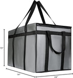 musbus 2 pack XXXL Gray Insulated Food Delivery Bag Cooler Bags Keep Food Warm Catering Therma Catering cooler bags keep food warm catering therma catering shopper accessories hot