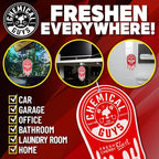 Chemical Guys Hanging Air Freshener, Fresh Cherry Scent 6 Pack, Great for Cars, Trucks, SUVs, RVs, Home, Garage, Workspace, Dorm Room & More (2 x 3 Packs) - AIR40602
