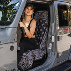 Sprints Athletic Running Towel, Full-Sized, Car Seat Cover - Performance Microfiber (Paisley Probs)