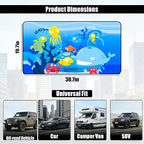 Magnetic Car Window Shade for Baby,Blackout Car Window Curtain,Car Shades for Side Windows,Sun Shade for Car Window baby,Cartoon Pattern Car Window Cover,UV Protection &Heat Blocking(Underwater World)