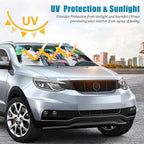 Funny Husky Driving Car Windshield Sun Shade Foldable Sunshade Front Window Cover Sun Visor Protector Accessories (59x27.5 inches)
