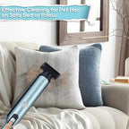 Handheld Cordless Vacuum Cleaner, Portable Car Vacuum with 18KPa Suction Power, Quick-Charge Hand Vac with LED Headlight & Storage Dock for Home Office Desk Keyboards Pet Hair, Blue
