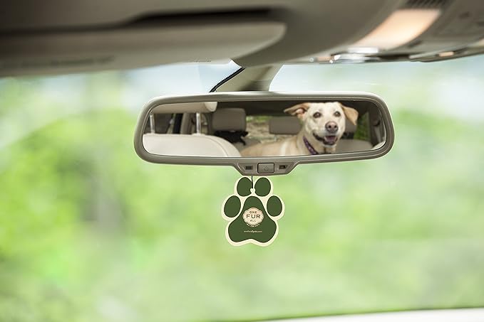 One Fur All Pet House Car Air Freshener - Bamboo Watermint Pack of 4 - Non-Toxic, Pet-Friendly Odor Eliminator For Small Spaces & Car - Hanging Air Freshener