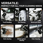 Upgraded Electric Foam Sprayer, 2L Cordless Rechargeable Battery Powered Foam Cannon Portable Foam Sprayer with Detergent Cup for Car Wash Truck RV Home Garden