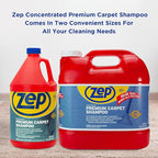 Zep Premium Carpet Shampoo - 1 Gal (Case of 4) - ZUPXC128 - Deep Cleaning and Stain Removal, For Carpet Machines