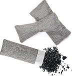12 Packs Natural Air Purifying Bag, Shoe Deodorizer and Odor Eliminator, 100% Natural Activated Bamboo Charcoal Non-Toxic, (75g Each Pack)