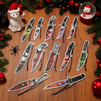 Faccito 12 Pcs Gothic Car Air Fresheners Horror Movie Freshener Gifts Hanging Ornament Scents Knife Classic Character Accessory for Men Women Lover