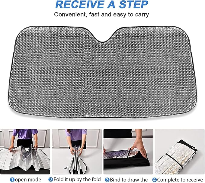 Dinosaur Windshield Sun Shade Blocks UV Rays Green Dino Visor Protector Accordion Folding Galaxy Black Sun Reflector Auto Sunshade for Car Truck SUV to Keep Your Vehicle Cool