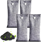 Activated Charcoal Odor Absorber Natural Bamboo Charcoal Air Purifying Bags Air Freshener for Home Closet Car Office, 70g Activated Bags, Bamboo, Odor Absorber