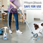 Magic Finish Pet Odor & Stain Remover (32 oz) – Enzyme Cleaner for Dog & Cat Urine, Vomit, and Messes – Kid & Pet-Friendly Rug & Multisurface Upholstery Deodorizer with Apple Blossom Scent