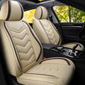 Car Seat Covers Fit for Toyota rav4 2000-2026, Stylish Sport Seat Covers, Waterproof Wear-Resistant Premium Nappa Leather Car Seat Cover.(2 Pcs Front/Beige)