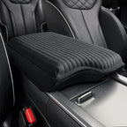 KMMOTORS Center Console Cover for Palisade 2023, 2024, 2025 – Thick Armrest Cushion Pad, Interior Accessories Protector, Funda de Consola para Palisade (Black, Facelift Design)