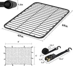 WILDROAD Car Roof Platform, Universal Roof Flat Rack 69" x 47" x 1.3" Heavy Duty Roof Rack Platform with Super Duty Bungee Cargo Net, Ratchet Straps and Anti-Rust Sealant Fits for SUV Truck Cars