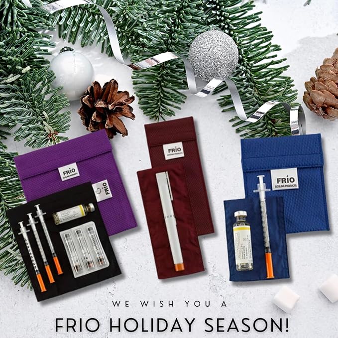FRIO Cooling Wallet - Insulin Cooler for 45+ Hours of Stress Free On The Go - Black - Duo