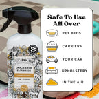 Pet-Pourri Pet Odor Air + Fabric Odor Eliminator Spray, Canine Coconut, 16 Fl Oz