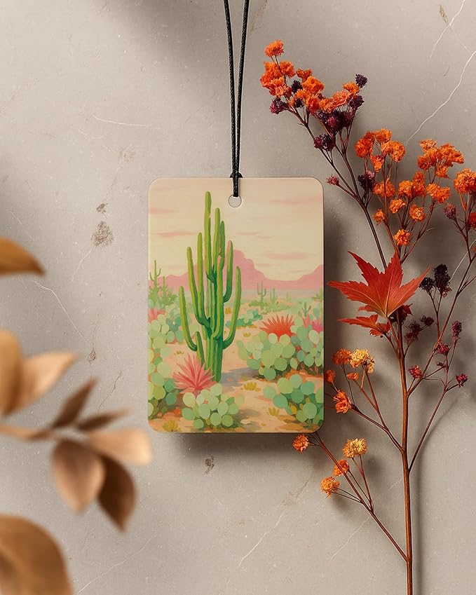 Pink Western Car Air Freshener 4 Pcs Coconut Scented, Long Live Cowgirls Boots Cactus Car Accessories Mirror Decor for Women, Western Hanging Air Freshener for Cars Closet Drawer Books