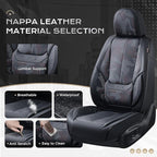 Coverado Seat Covers, Car Seat Covers Full Set, Leather Seat Covers for Cars, Car Seat Protector, Black Car Seat Covers Front Seats and Back Seats Universal Fit for Most Cars Camo