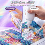 Diamond Painting Sealer Spray, Quick-Drying Diamond Art Sealer for Instant Protection & Enhanced Shine, Long-Lasting Hold for Your Art, Prevents Dust & Fall-Off, Easy Application