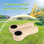 10L0L Golf Cart Rear Seat Kit Arm Rest Set with Cup Holder for Yamaha EZGO Club Car Golf Cart UV-Proof Coating Long Lasting, No Drilling Kits Include