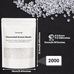 Unscented Aroma Beads for Car Freshies, 200g Premium EVA Beads for DIY Car Fresheners, Freshie Supplies for Making Scented Sachets, Absorbs 28% Fragrance Oil, Heat Resistant