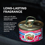ABRO Scent 3-Pack Organic Air Freshener Can, Cherry Scent, 3 Spill Proof Blocks per Can, Ideal for Car Scents, New Car Smell, Lasts Up to 60 Days, Use in Home, Bathroom, Car or Office