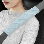 JUSTTOP 2-Pack Universal Car Shoulder Strap Pads Cover for A More Comfortable Driving, Shoulder Strap Covers Harness Pad for Car Interior Accessories(Cyan)