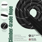 Dog Seat Belt for Car | Universal Dog Car Seatbelt | Durable Reflective Rope with Clip Hook Latch, Buckle and Carabiner- Safe and Secure Pet Safety Restraint (Black)