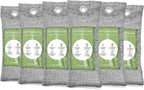 18 Pack Bamboo Charcoal Air Purifying Bag, Activated Charcoal Bags Odor Absorber, Moisture Absorber, Natural Car Air Freshener, Shoe Deodorizer, Odor Eliminators For Home, Pet, Closet (6x50g, 6x150g)