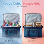 SMIRLY Cooler Bags Insulated – Collapsible Cooler, Portable Leakproof and Soft Sided - Large Foldable Ice Chest for Camping, Beach, Travel, Picnic, Car, Grocery