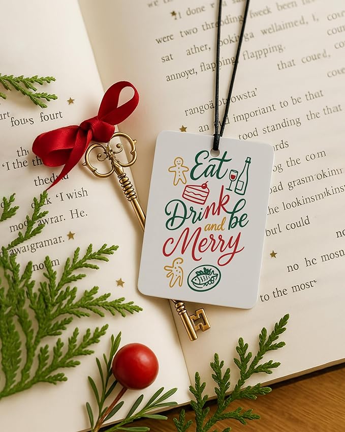 Green Christmas Berry Car Berry Air Freshener 4 Pcs, Red and Green Christmas Tree Stocking Hanging Air Freshener for Cars Closet Drawer Books, Cute Xmas Car Accessories Mirror Decor for Women