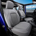 Coverado Wrangler JK Seat Covers 4 Door Fullset for Jeep, Waterproof Leather Car Seat Covers for Truck Automotive Seat Covers Custom Fit for 2008-2012 Jeep Wrangler Seat Covers Full Coverage(Gray)