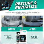 Gottom Vinyl, Rubber & Plastic Shine - 16oz, Cherry Vanilla Scent - VRP Gloss Dressing for Plastic, Car Interior & Tire Dressing, UV Protection, Plastic Restorer, Long-Lasting Gloss Finish