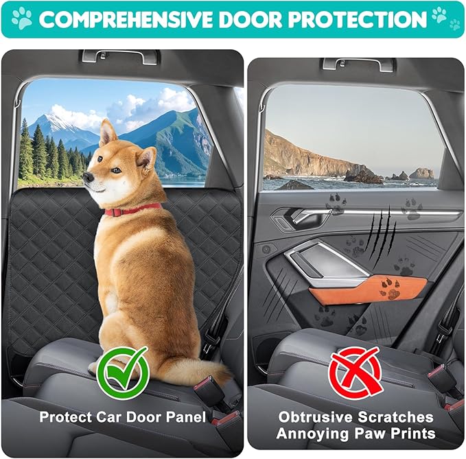 Dog Car Door Protector, 2 Pack Oversized Thickened Door Protectors for Dogs and Pets, Scratch-Resistant, Waterproof, Stain-Resistant Door Covers for Large SUV/Truck/, XL Size
