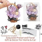 Small Bouquet Car Air Freshener Vent Clips Mini Fresh Flower Bouquet Air Conditioning Outlet Perfume Clip Decoration Essential Oil Diffuser Vent Clip Auto Interior Accessories for Car Decor