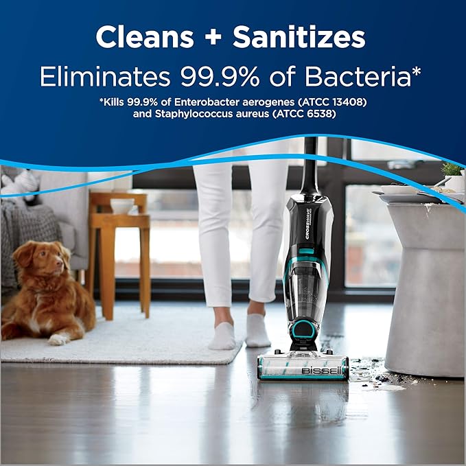 Bissell Hard Floor Sanitize Formula, 25041, 64 Fl Oz CrossWave & Spinwave, Use on Sealed Hard Floors, Orange Bloosom
