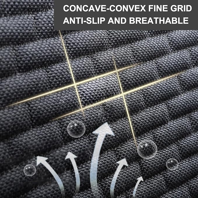 2PCS Car Seat Covers Cushion Pad Breathable Anti Slip Auto Seat Protector Pad with Storage Pocket Universal fit for Most Automotive, Truck, SUV, and Van