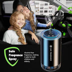Smart Car Air Freshener - Automatic Essential Oils Aroma Diffuser - Rechargeable Auto On/Off Fragrance Fresheners with Starry Lights Projector - 3 Adjustable Mode Scent Purifier with 50mL Perfume