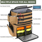 MATEIN Fishing Backpack, Water Resistant Tackle Storage Bag with Rod Holders & Cooler, Fishing Gifts for Men