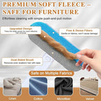Pet Hair Remover for Furniture, Reusable Lint Roller for Dog and Cat Hair - 20.5" Multifunctional Fur Removal Tool with Long Handle Squeegee Gentle on Couch Carpets Clothes Bedding (Bl, Hand Operate)