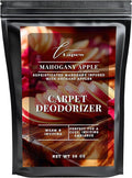 Lapew Mahogany Apple Carpet Deodorizer Powder - Pet Safe Freshener for Vacuuming | Scented Odor Eliminator for Home | 36 oz