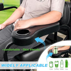 10L0L Golf Cart Rear Seat Kit Arm Rest Set with Cup Holder for Yamaha EZGO Club Car Golf Cart UV-Proof Coating Long Lasting, No Drilling Kits Include