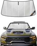 Windshield Sun Shade for Ram 1500 2009-2018, Ram 1500 Classic 2019-2024. Full Coverage Rearview Mirror Shade for Ultimate Protection