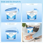 Moisture Absorbers, Efficient Humidity Absorber ＆ Odor Eliminator Boxes, Refillable Car Dehumidifier for Closet, Bathroom, Basement＆ RV, 3 Pack, Fragrance Free