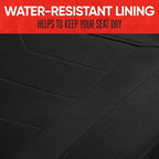 Motor Trend SpillGuard 2 Black Seat Covers for Cars & Seat Covers for Trucks - Neoprene Lining Waterproof Car Seat Covers Front Seats Only - SUV Seat Covers Protector - Forros para Asientos de Carro