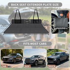 EULANT Truck SUV Dog Seat Cover for Back Seat,Car Rear Seat Mattress Extender Plate,Folding Back Seat Extender for Full Size Truck/F150/RAM1500/Silverado Car/SUV Model Y/3