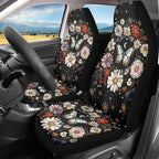 BIGCARJOB Art Butterfly Car Seat Cover Full Set Auto Front Seat Protectors Vehicle Bucket Seat Pad,Butterfly Car Interior Accessories,Fit Most Vehicle,Cars,Sedan
