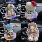 Car Air Freshener Vent Clip with Light Used for Jelly Cat Car Seat,Have A Seat Compatible with Fuggler Accessories (Battery Type-Purple)