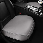 2pcs All-Season Car Seat Wraps Grey - Breathable Car Seat Covers with Anti Slip Bottom - Durable Auto Seat Cushions Universal Fit for Vehicles Cars SUV Trucks Front Seats
