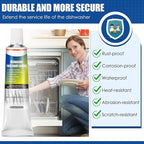 1.7oz Dishwasher Rack Repair Coating, Grey Dishwasher Vinyl Rack Rust Touch Up Paint Kit, Insulation and Waterproof, High and Low Temperature Resistant